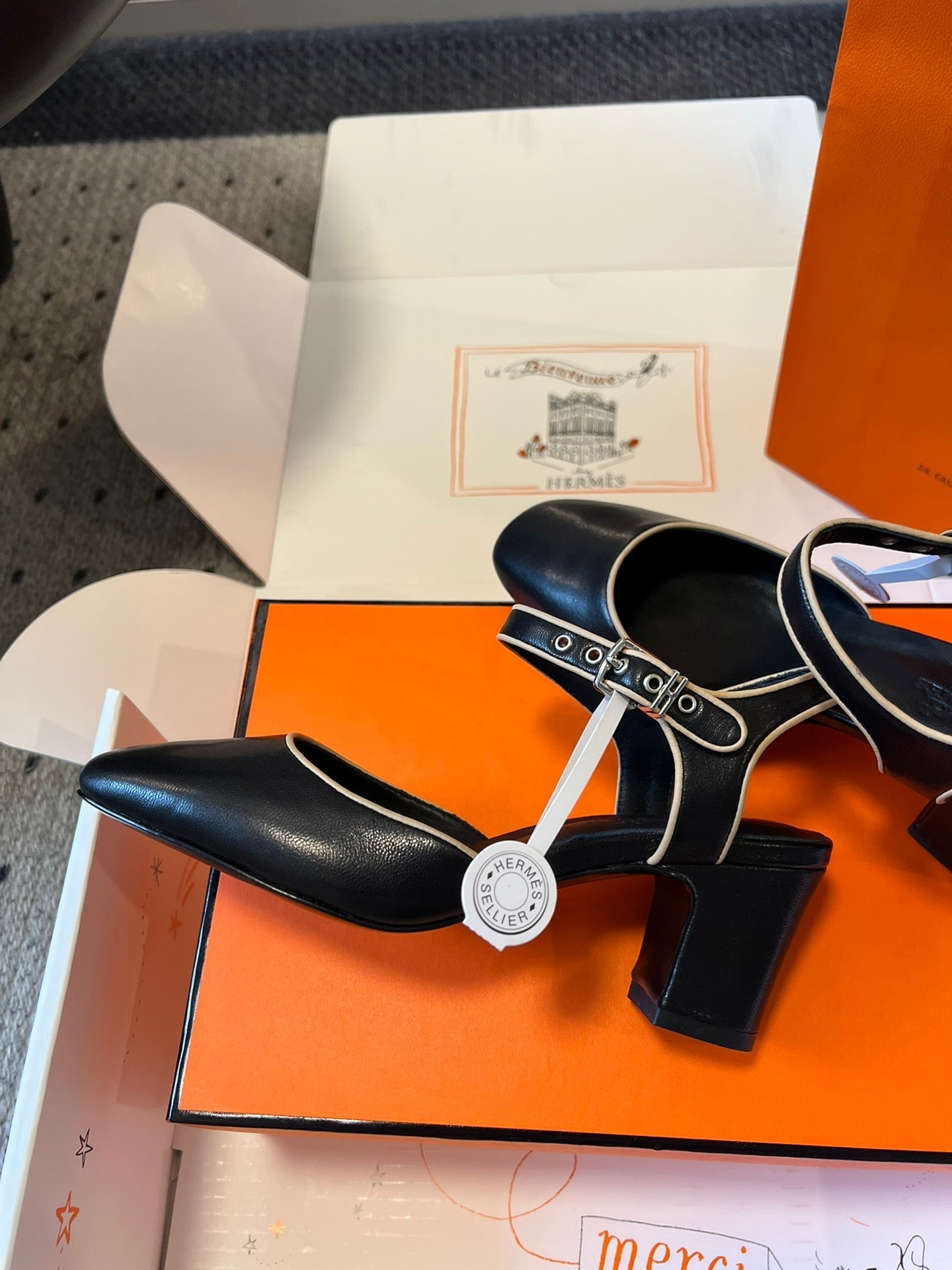 KLEO HIGH SLINGBACK IN BLACK CALFSKIN、mysite、Cacoeks