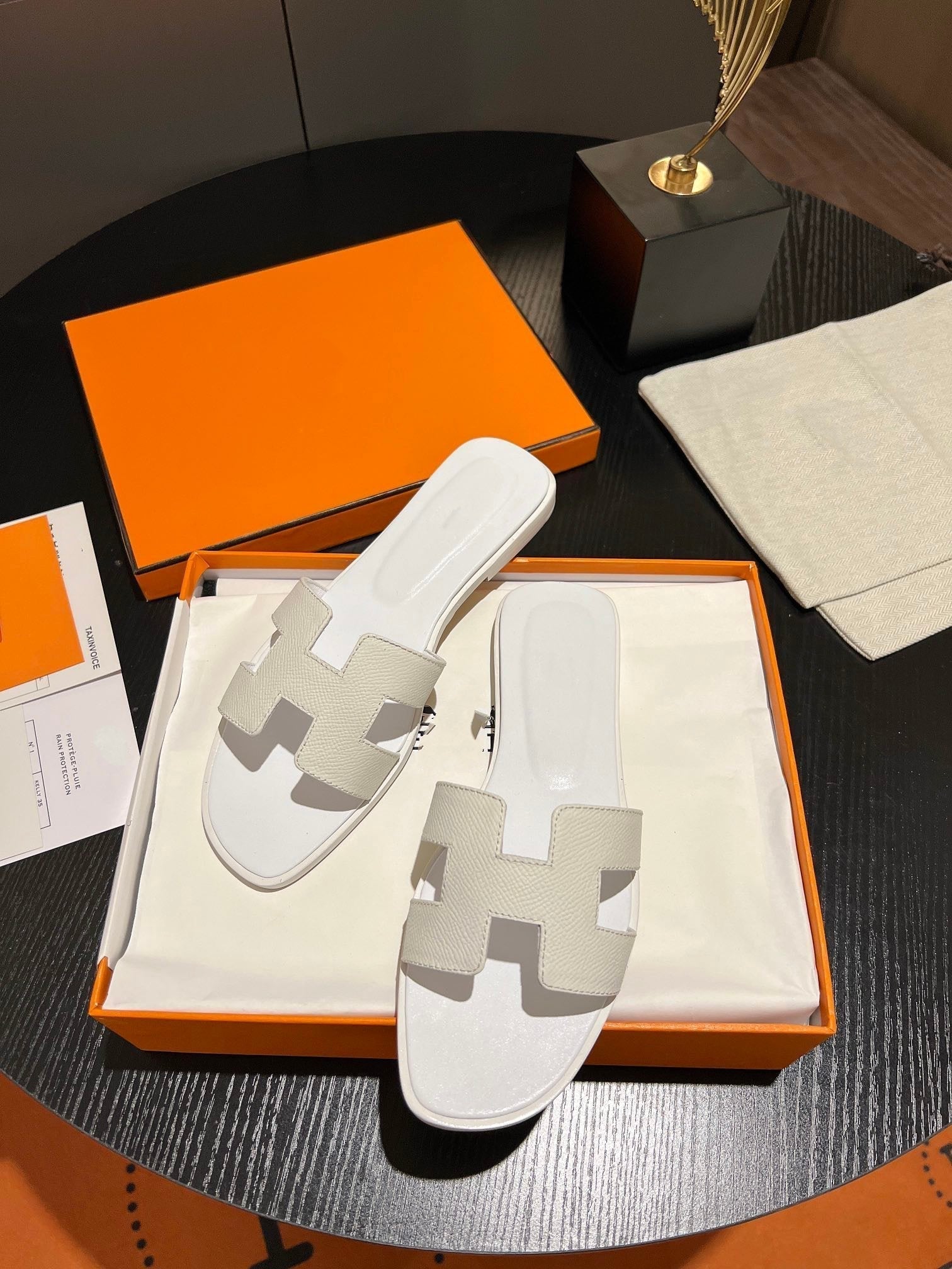 0RAN SANDAL Leather White、mysite、Cacoeks