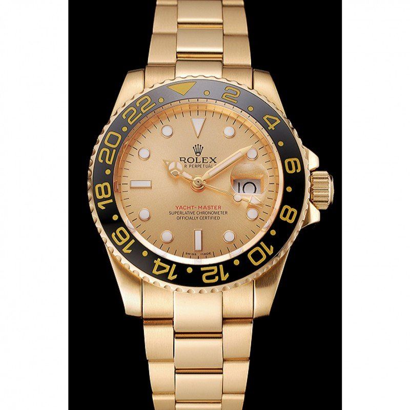 Superclone Rolex Yacht-Master 41mm Gold Dial 1453749-fasswatch