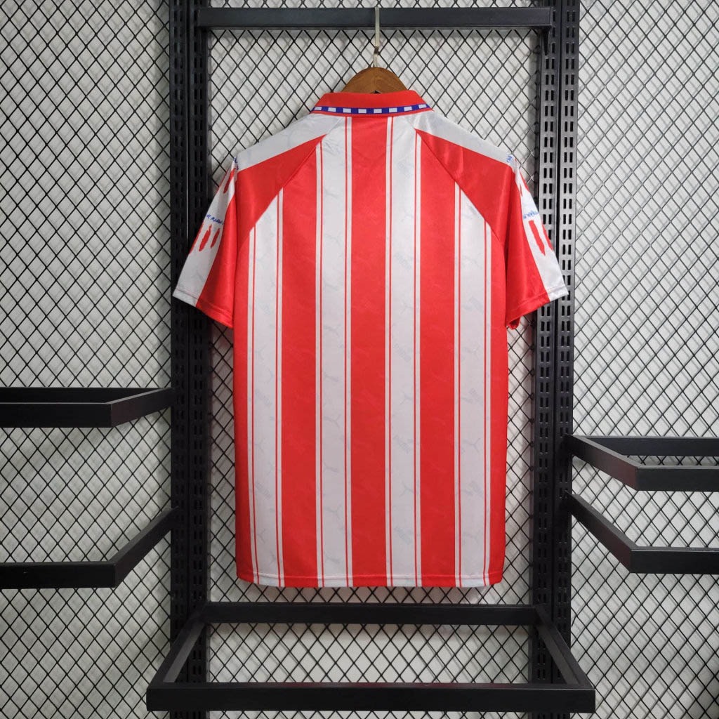 ManixJersey.com | Retro Atletico Madrid 1994-95 Home Stadium Jersey -Customize Name, Number and Patch | Worldwide Shipping
