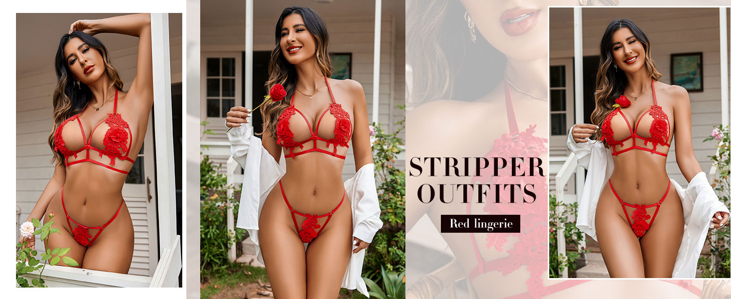 red lingerie