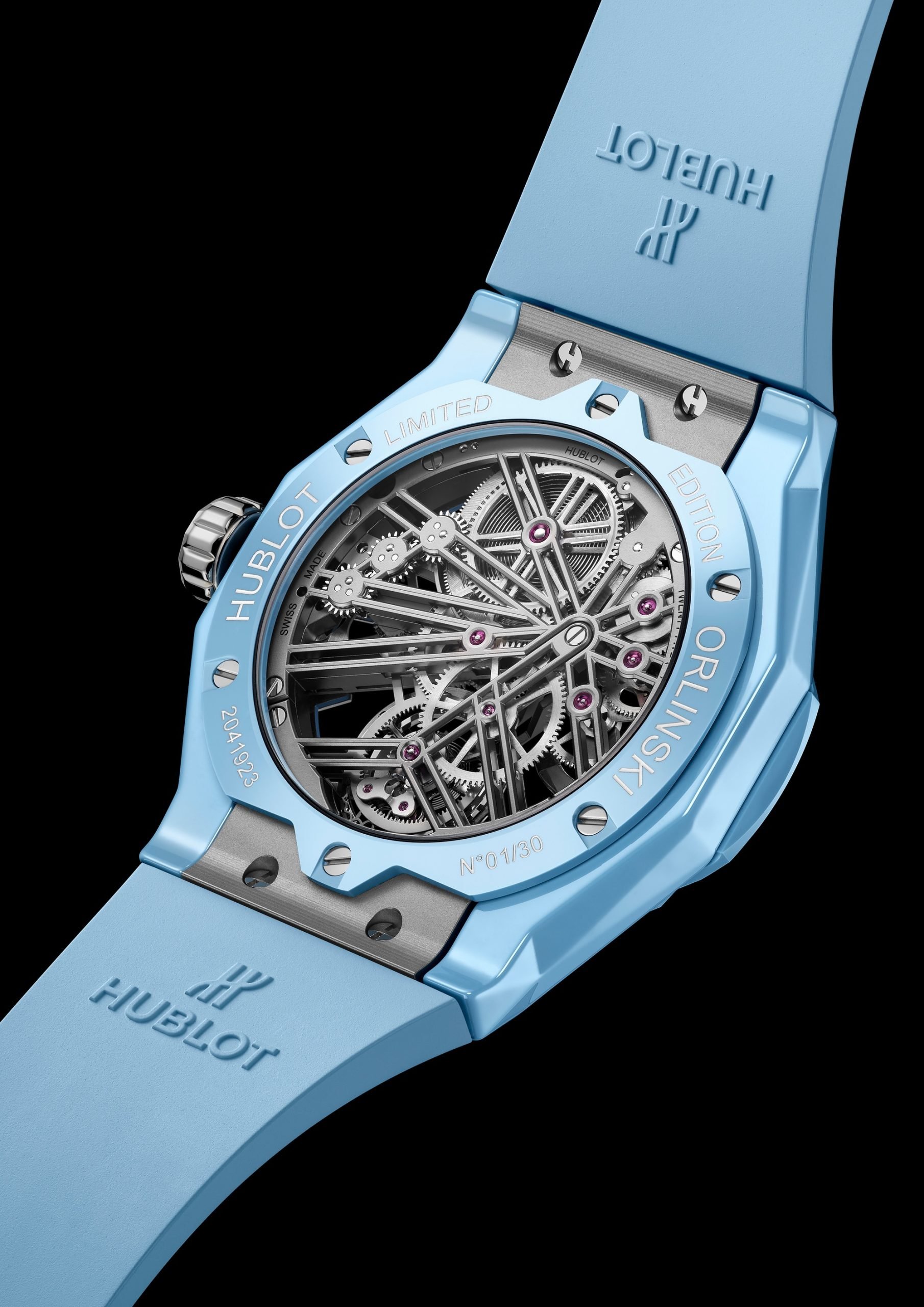 Hublot Classic Fusion Tourbillon Orlinski Ceramic Sky Blue