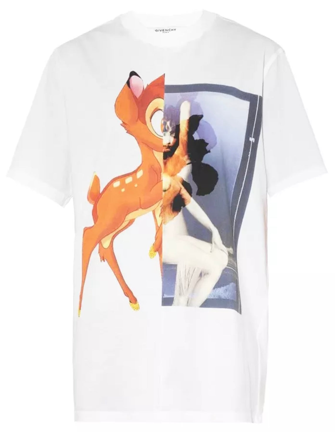 Givenchy Bambi Printed T-Shirt White Oversized Fit、mysite、Cacoeks
