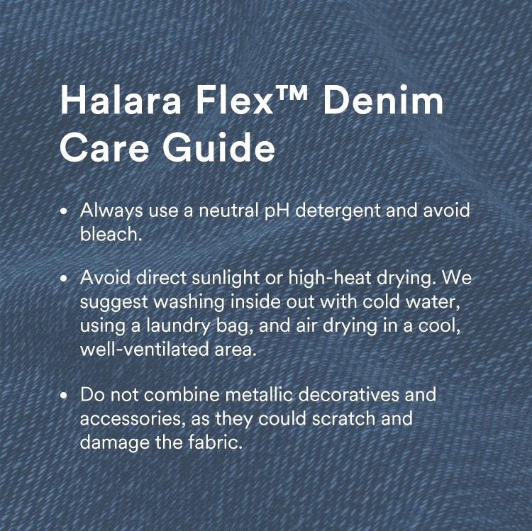 Halara Flex™ High Waisted Stripe Wide Leg Flowy Washed Casual Jeans with Pockets