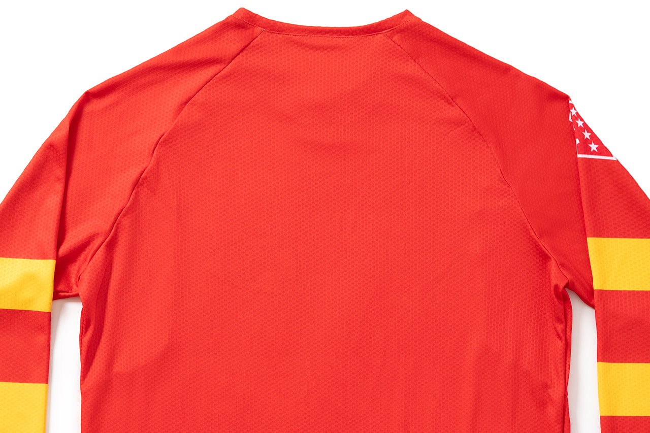 #NFLJ-KC – NFL Collection | Long Sleeve MTB Jersey – KC Chiefs (Size Medium, Like-New – Washed for Photos)、mySite、bearsvspackers