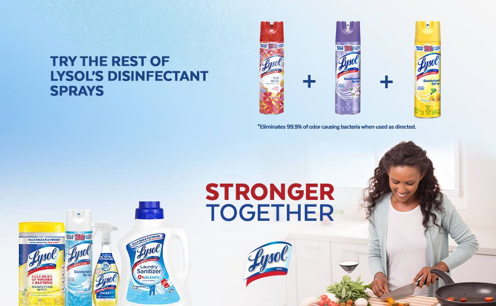 Try the rest of Lysol's Disinfectant Sprays