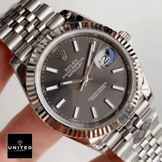 Rolex Datejust 126334 Steel Grey Dial Jubilee Replica