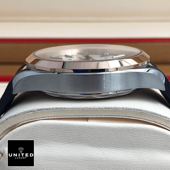 Omega 220.22.41.21.02.001 Stainless Steel Case Replica side view in the box