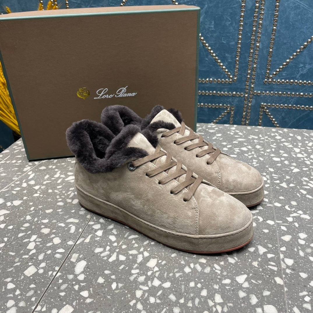LP WINTER NUAGES SNEAKERS LIGHT GRAY LAMBSKIN、mysite、Cacoeks