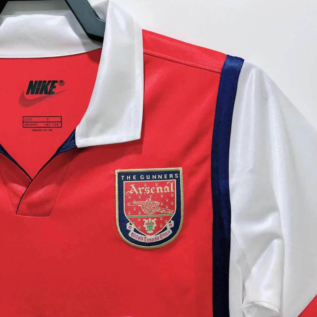 1998/1999 Retro Arsenal Home Football Shirt 1:1 Thai Quality:football jersey mysite: unitedjerseyfootball 邓江浪:football