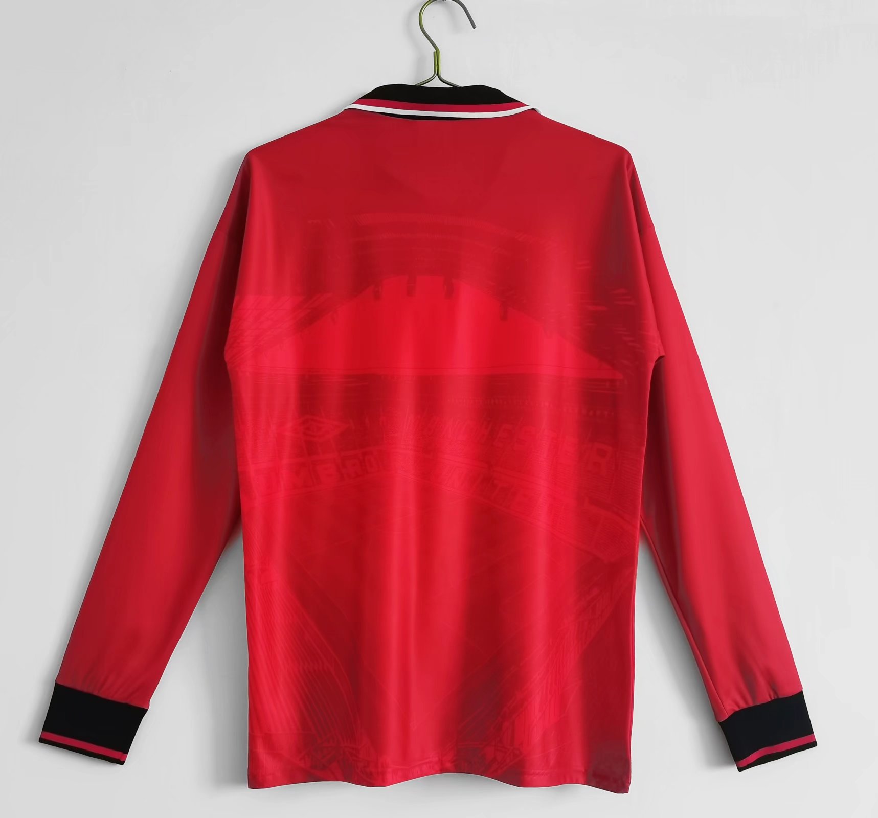 Higojerseys-Retro Manchester United 94-96 Home Long Sleeve Jersey