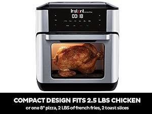 compact design air fryer oven toaster instant