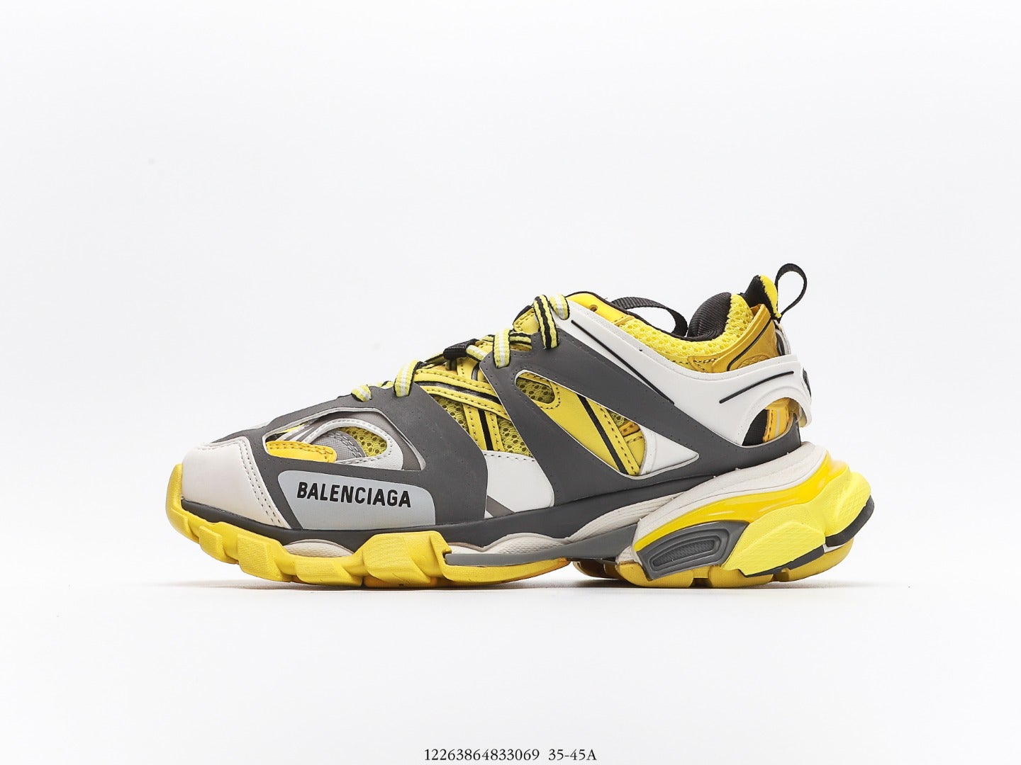 Balenciaga Track Trainer In Grey Yellow、mysite、Cacoeks