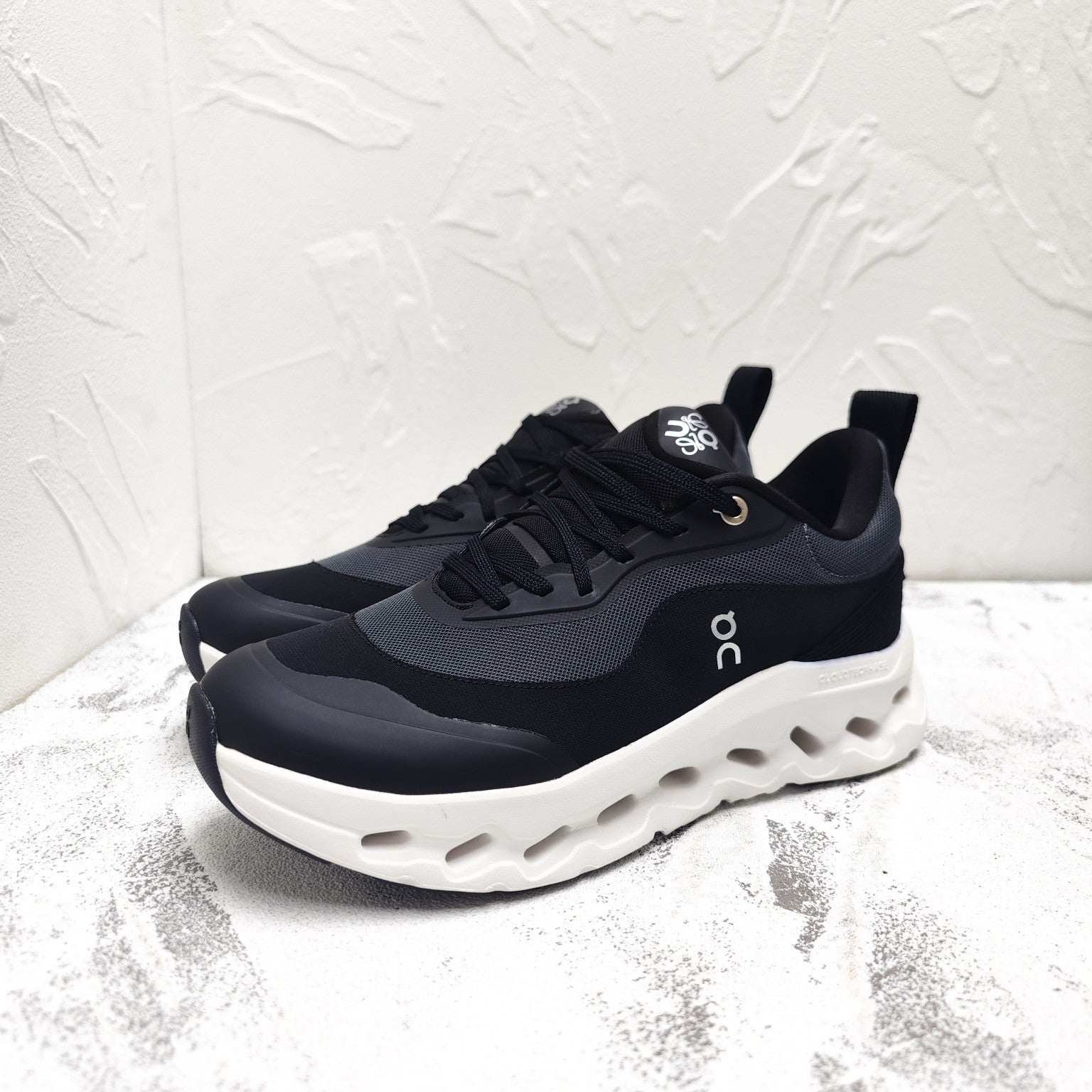CLOUDTILT 2.0 SNEAKER IN BLACK CALFSKIN AND BREATHABLE MESH、mysite、Cacoeks