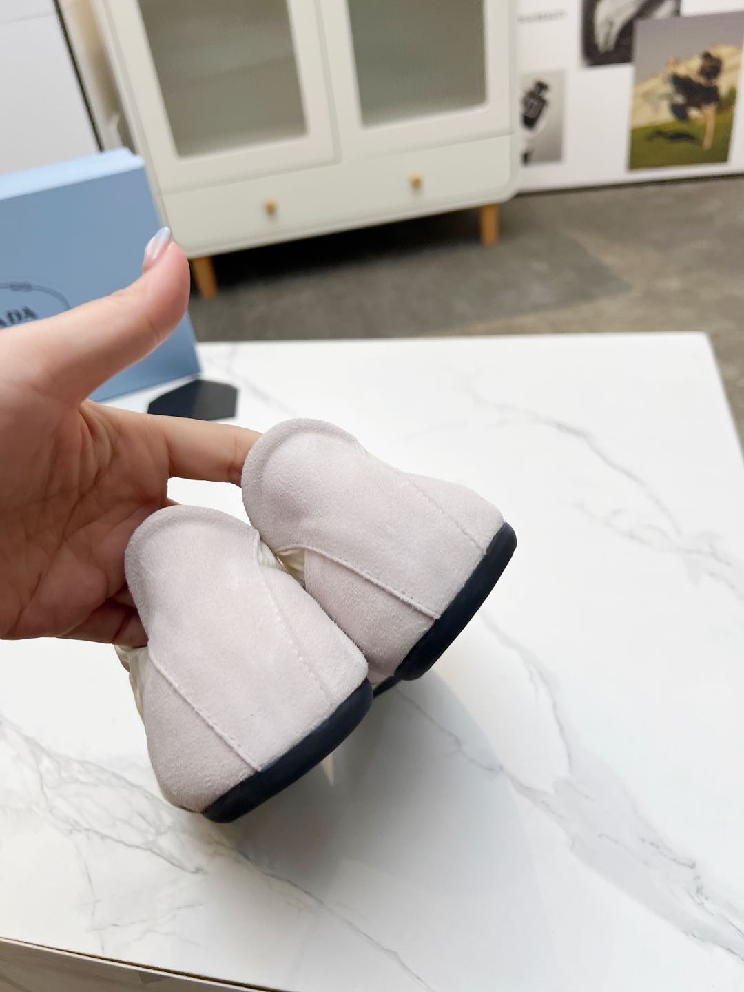 COLLAPSE SNEAKERS IN BEIGE SUEDE AND NYLON、mysite、Cacoeks