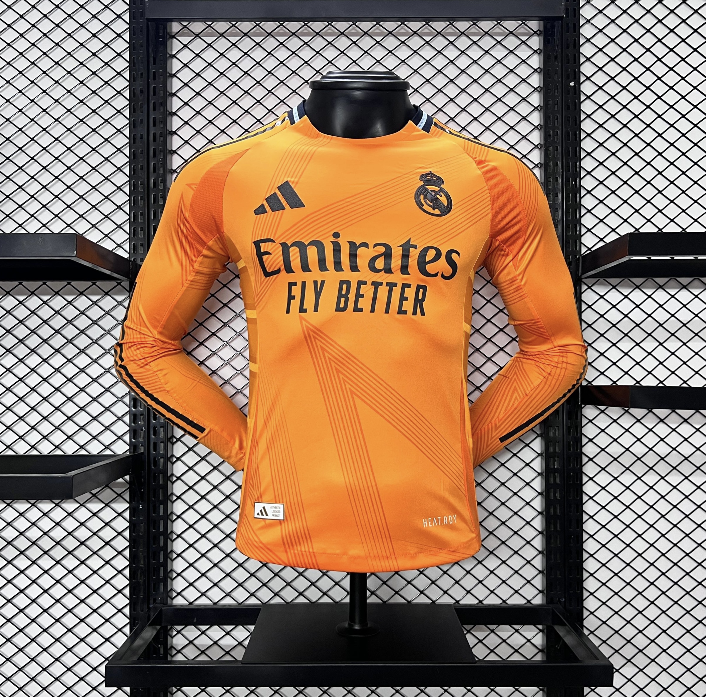 Higojerseys-Real Madrid 24-25 Away Long Sleeve Jersey - Player Version