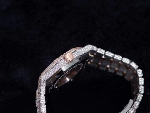 Audemars Piguet Royal Oak Selfwinding 15400SR.OO.1220SR.01 Iced Out Replica-fasswatch