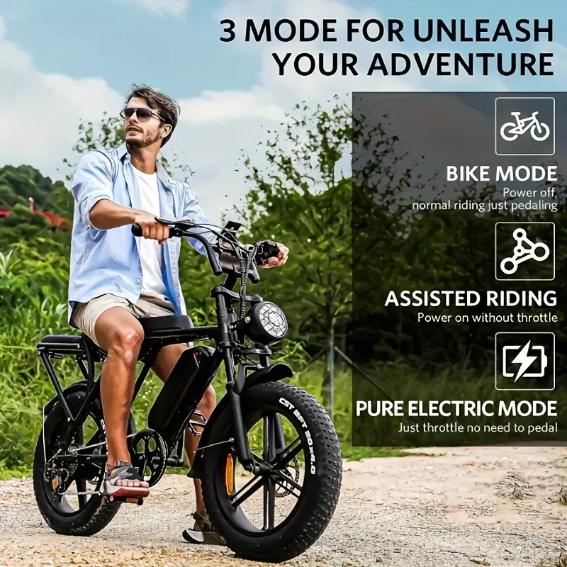 electric bike v8 electric mountain bike with 740w motor 48v 15ah removable larger battery 25km h 20 tire e   speed adult electric bicycles electric dirt bike electric mountain bike electric bicycle for adults electric mountain bike details 0