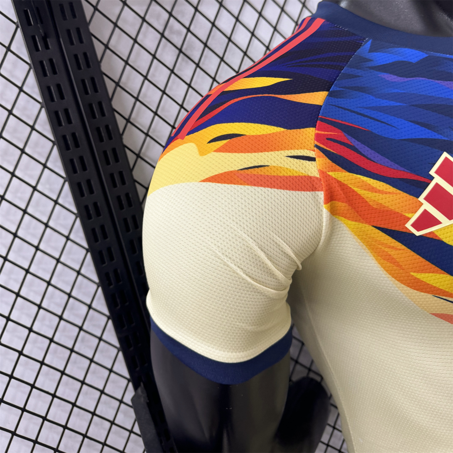 UltraTrikot-Club América 25-26 Blue Neck Light Yellow Special Jersey - Player Version