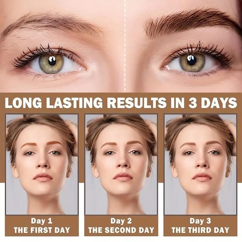 Easy Peel-Off Eyebrow Gel - Waterproof & Sweatproof, Long-Lasting Black or Brown Tattoo Tint, Film Forming, Medium Coverage for All Skin Types 4 Easy Peel-Off Eyebrow Gel - Waterproof & Sweatproof, Long-Lasting Black or Brown Tattoo Tint, Film Forming, Medium Coverage for All Skin Types 4
