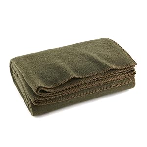 Wool blanket folded