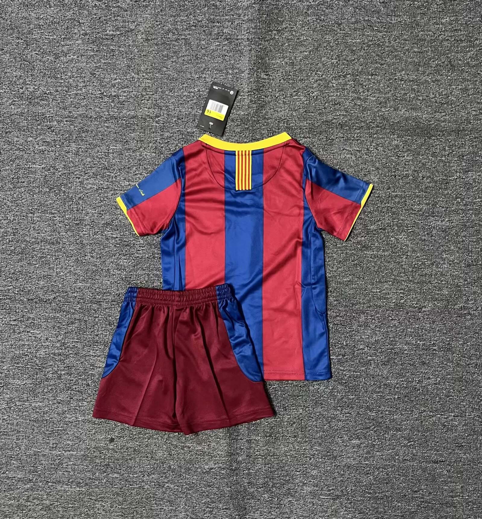 2010/2011 Retro Barcelona Home Football Shirt 1:1 Thai Quality Kids Size:football jersey mysite: unitedjerseyfootball 邓江浪:football