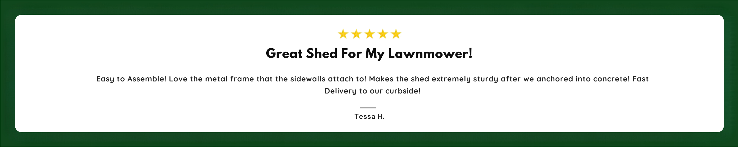 Customer Review for Duramax Duramate 8x5.3 Vinyl Shed