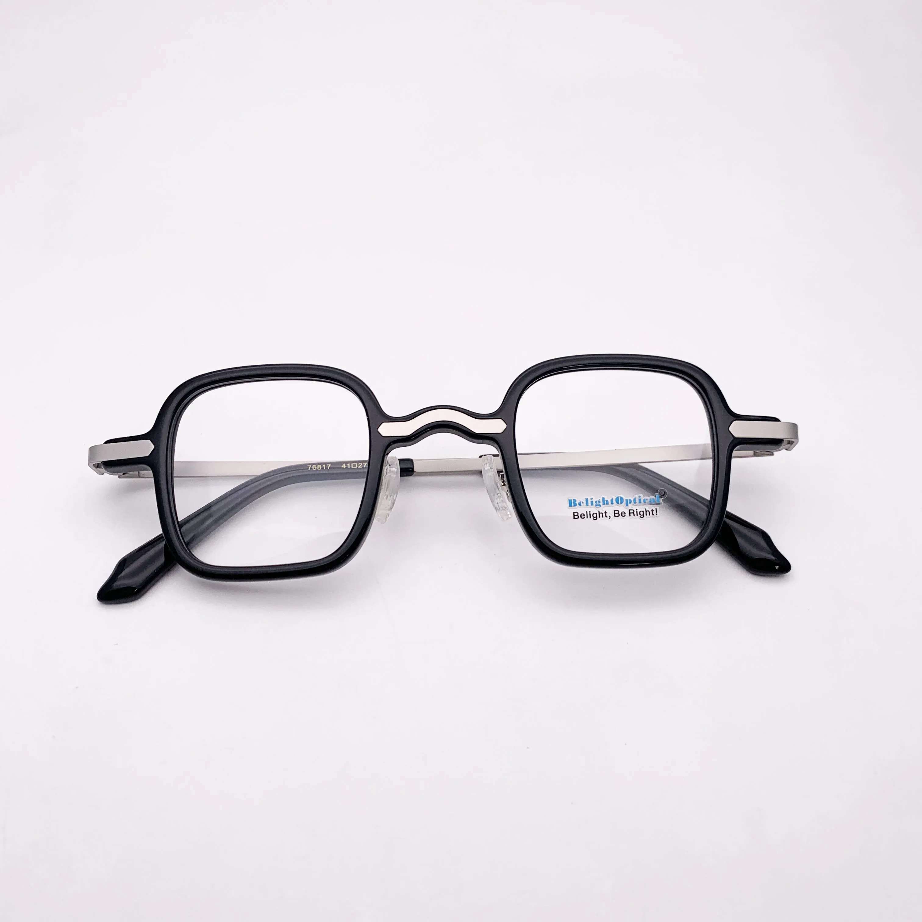 Fancy Colorful Vintage Combine Color  Square Shape Optical Glasses Spectacle Frame Prescritpion Lens Women Style 76817