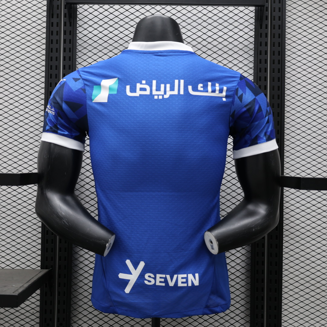 JerseysGala.com | Al Hilal Riyadh Crescent 24-25 Home Stadium Jersey With Chest Advertisement - Player Version -Customize Name, Number and Patch | Worldwide Shipping