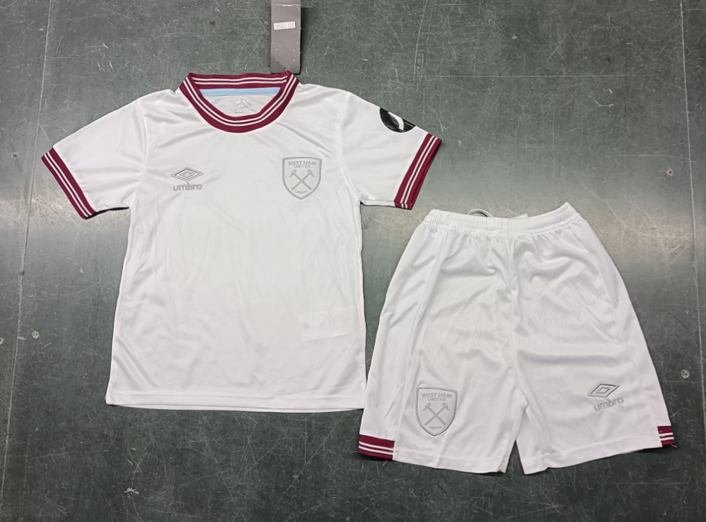 23/24 West Ham Away Football Shirt Kids Size Suit-mysite Custom Football Kit- Nextkits