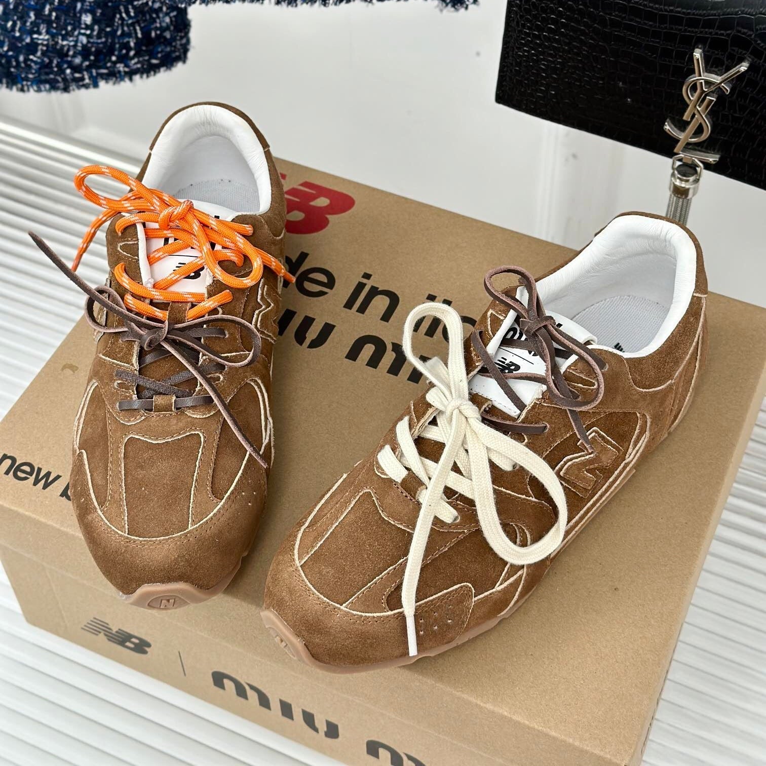 MIUMIU x NB BROWN Sneakers 530 SUEDE、mysite、Cacoeks