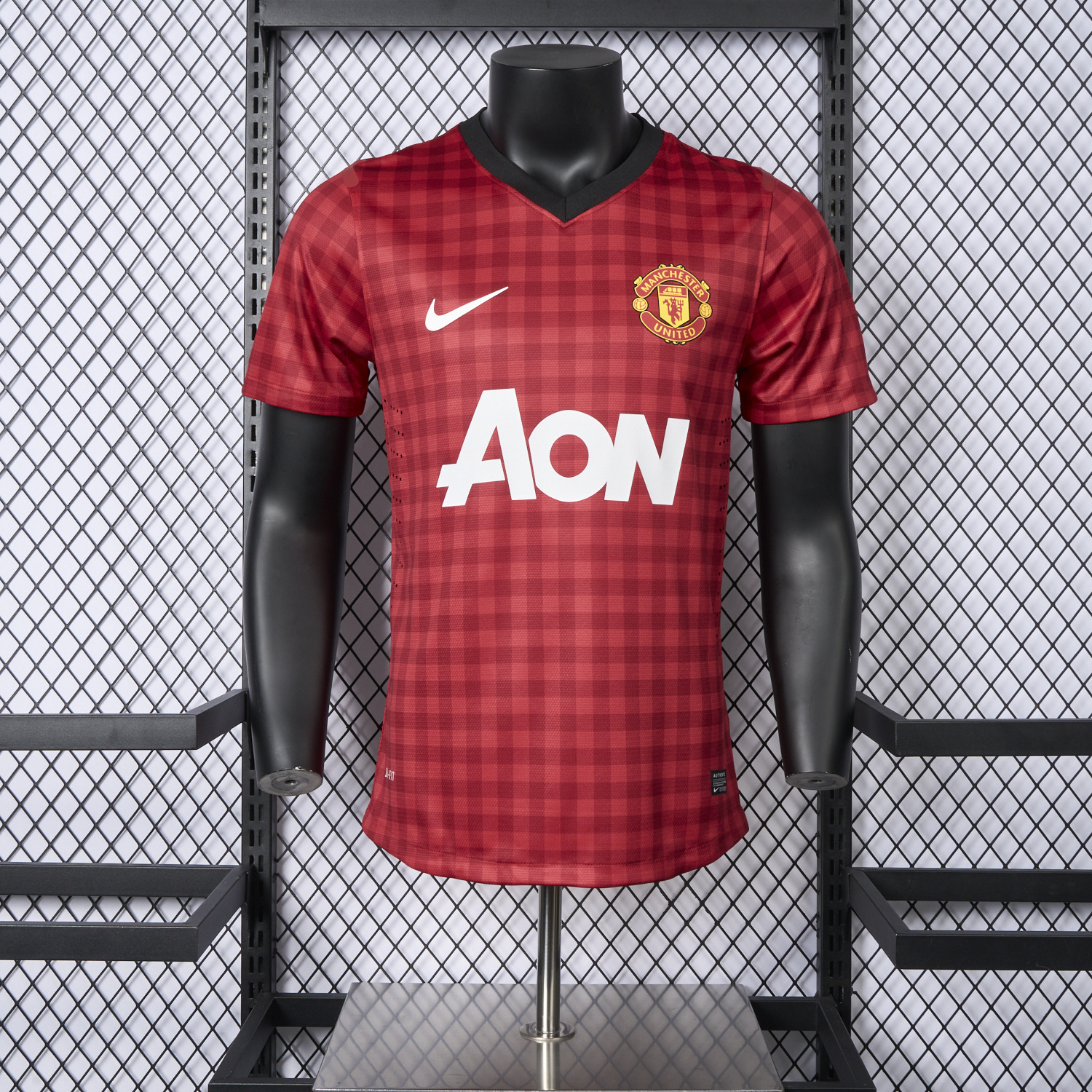 foot-Retro Manchester United 2012-13 Home Jersey - Player Version