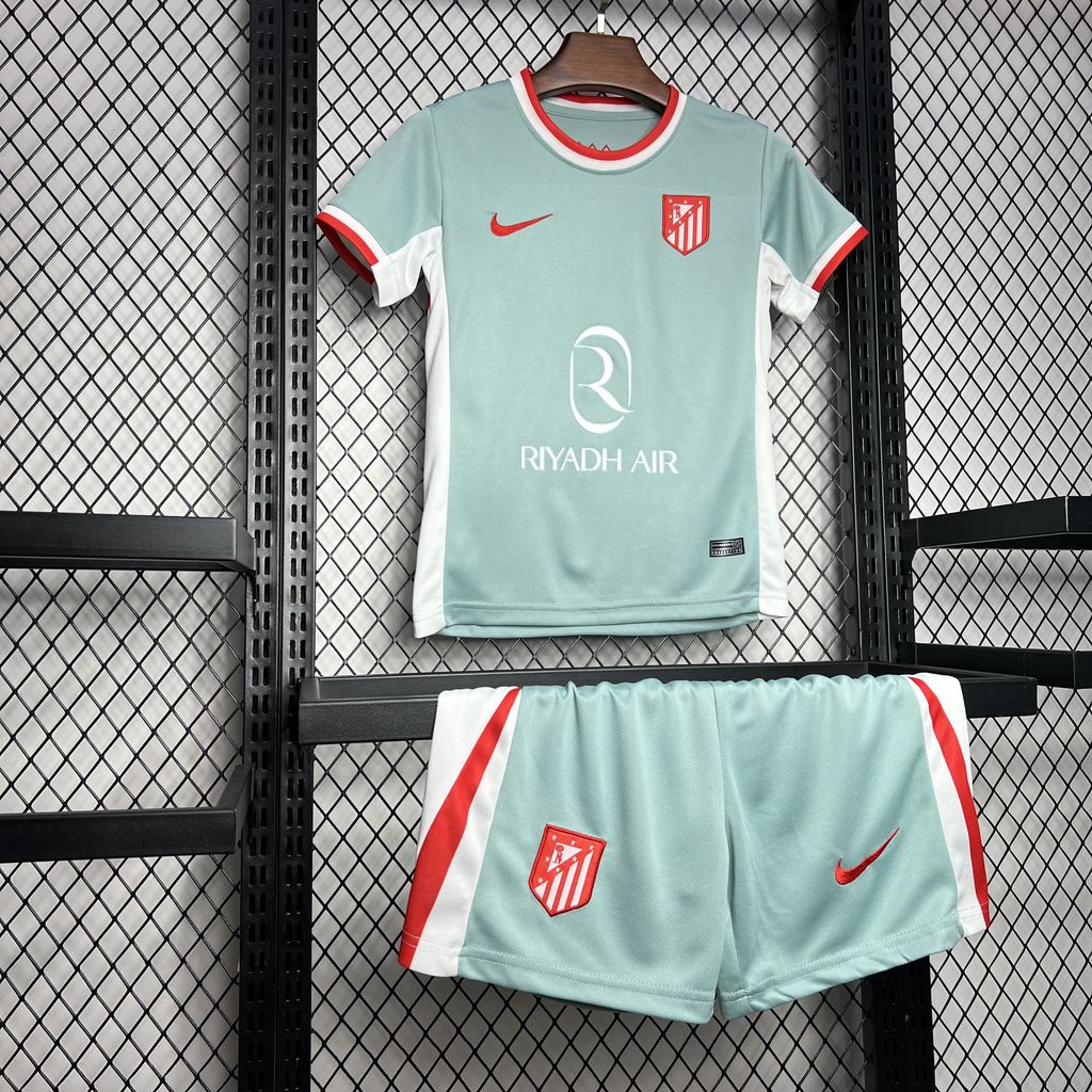 ManixJersey.com | Atletico Madrid 24-25 Away Kids Kit -Customize Name, Number and Patch | Worldwide Shipping