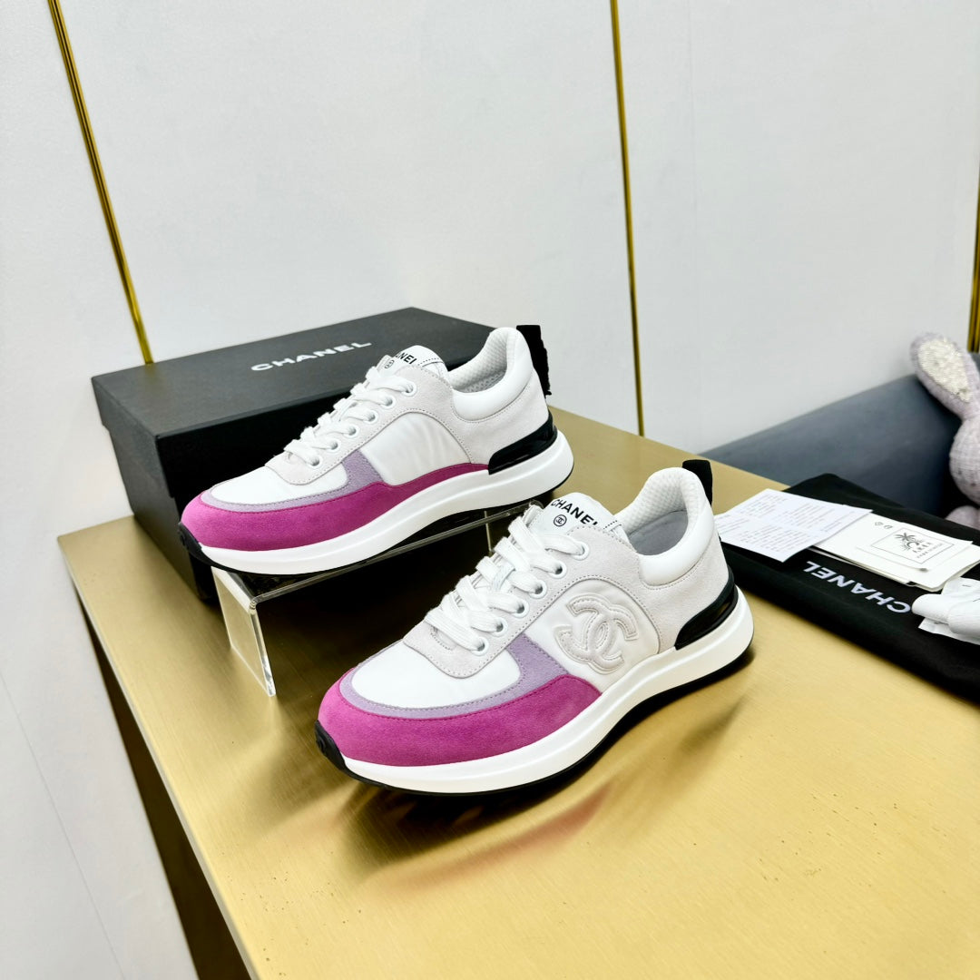 CLASSIC TRAINER IN GREY MIX BRIGHT PINK MERCERIZED VELVET、mysite、Cacoeks