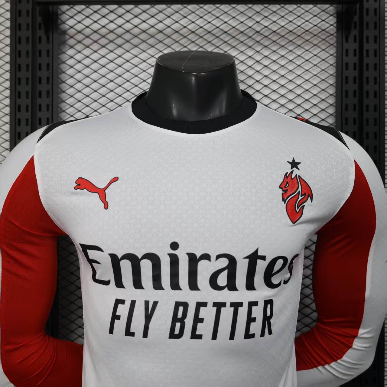 2025/2026 Player Version Long Sleeve AC Milan Away Soccer Jersey 1:1 Thai Quality:football jersey mysite: unitedjerseyfootball 邓江浪:football