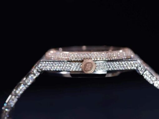 Audemars Piguet Royal Oak Selfwinding 15400SR.OO.1220SR.01 Iced Out Replica-fasswatch