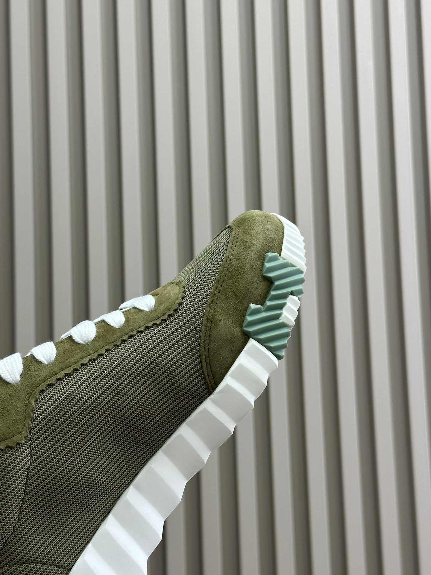 BOUNCING SNEAKERS OLIVE CALFSKIN、mysite、Cacoeks