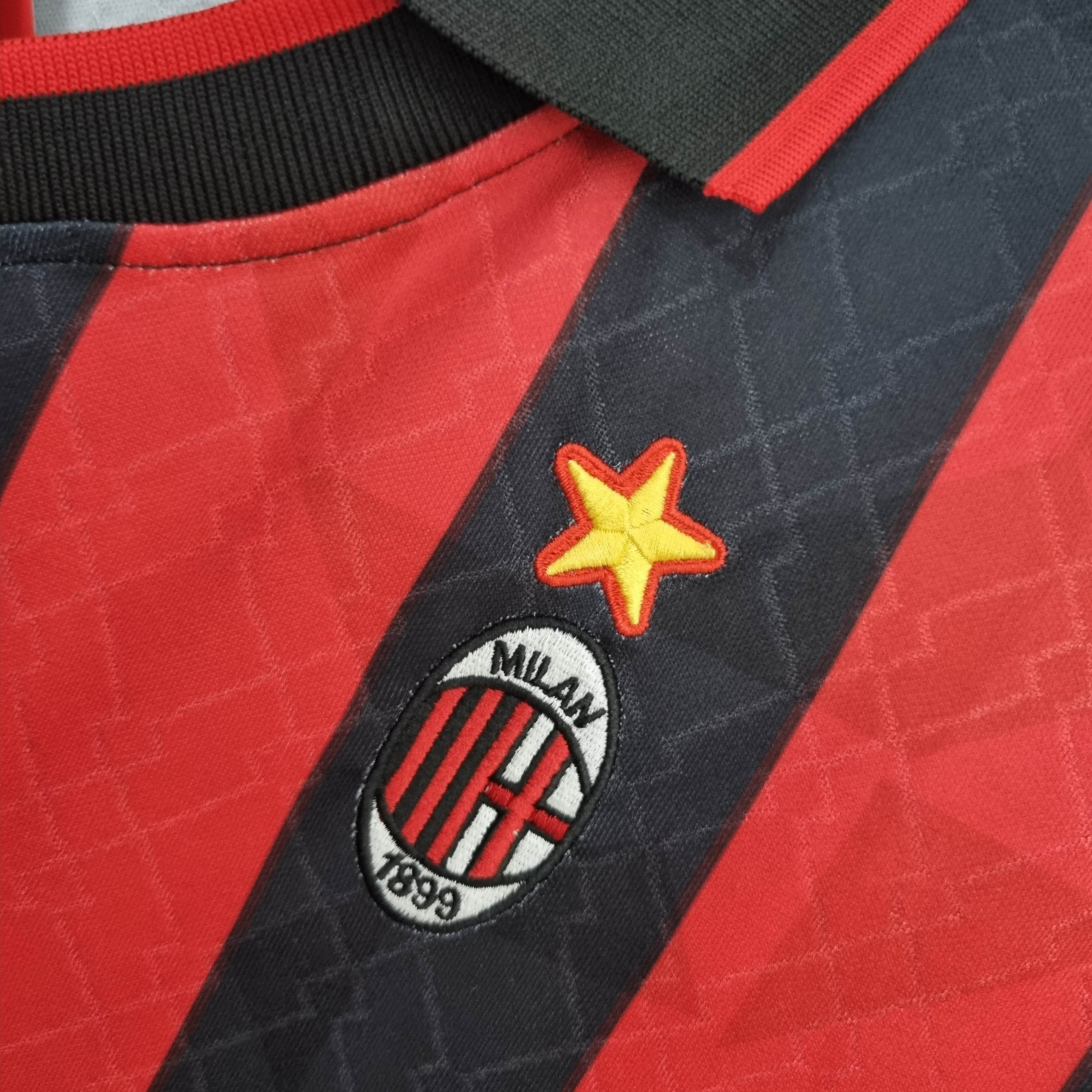 1995/1996 Retro AC Milan Home Football Shirt 1:1 Thai Quality:football jersey mysite: unitedjerseyfootball 邓江浪:football