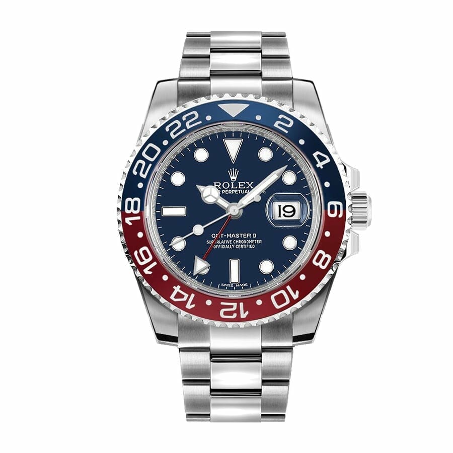 Rolex GMT-Master II Blue Dial & Red/Blue Ceramic Bezel Oyster Bracelet 116719BLRO Replica-fasswatch