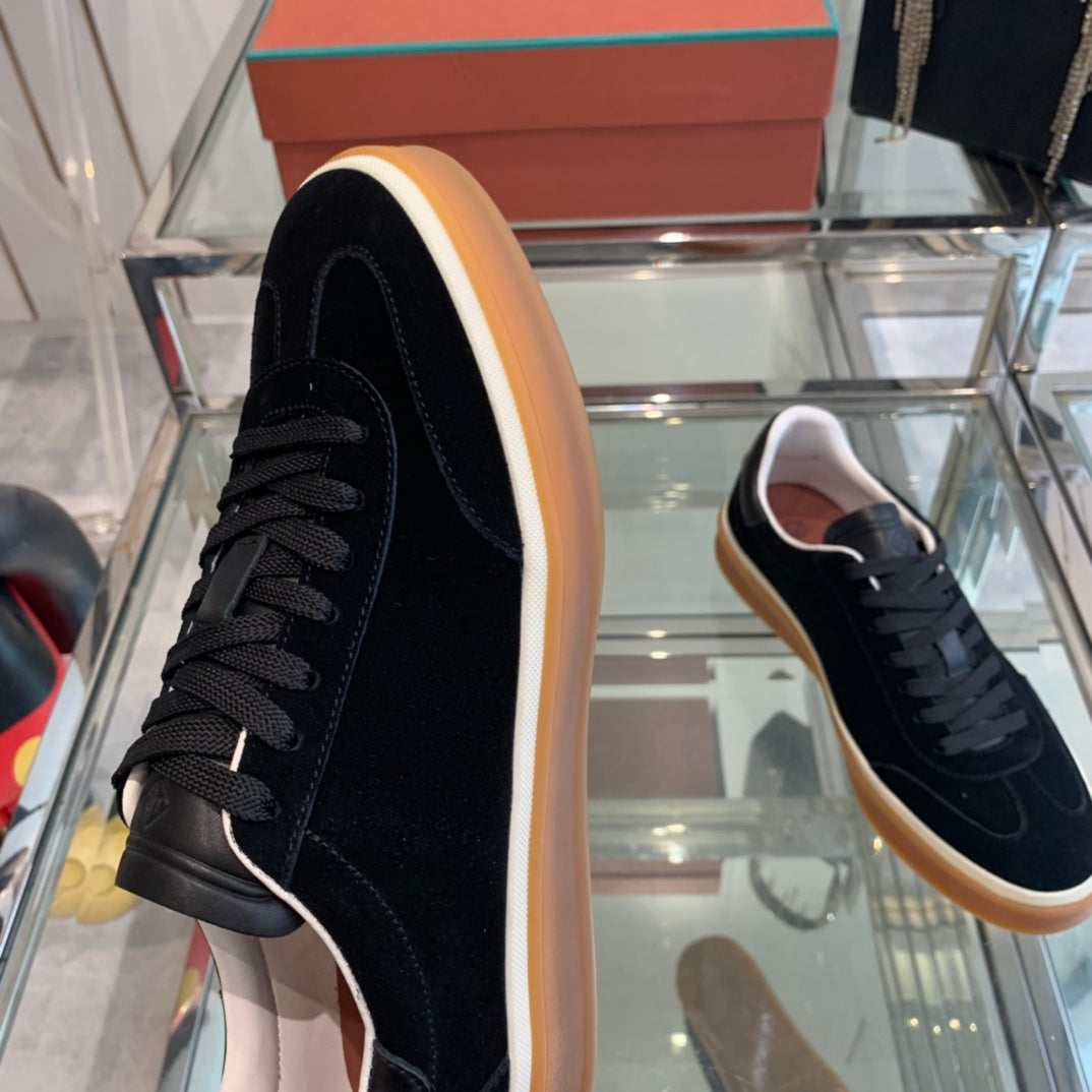 LP TENNIS WALK SNEAKERS BLACK SUEDE、mysite、Cacoeks