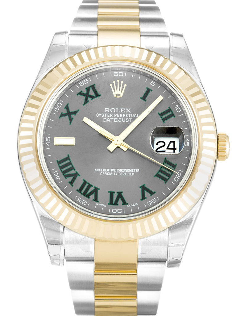 Replica Rolex Datejust II 41mm Grey Dial 116333-fasswatch