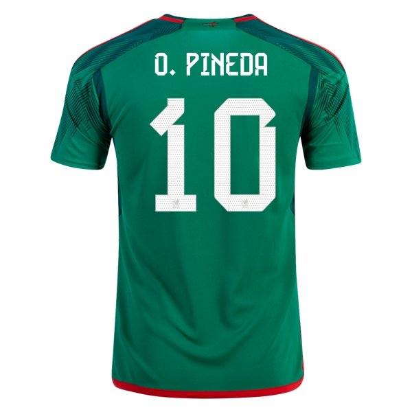2022 Orbelin Pineda #10 Mexico Home Jersey-mysite Custom Football Kit- Nextkits