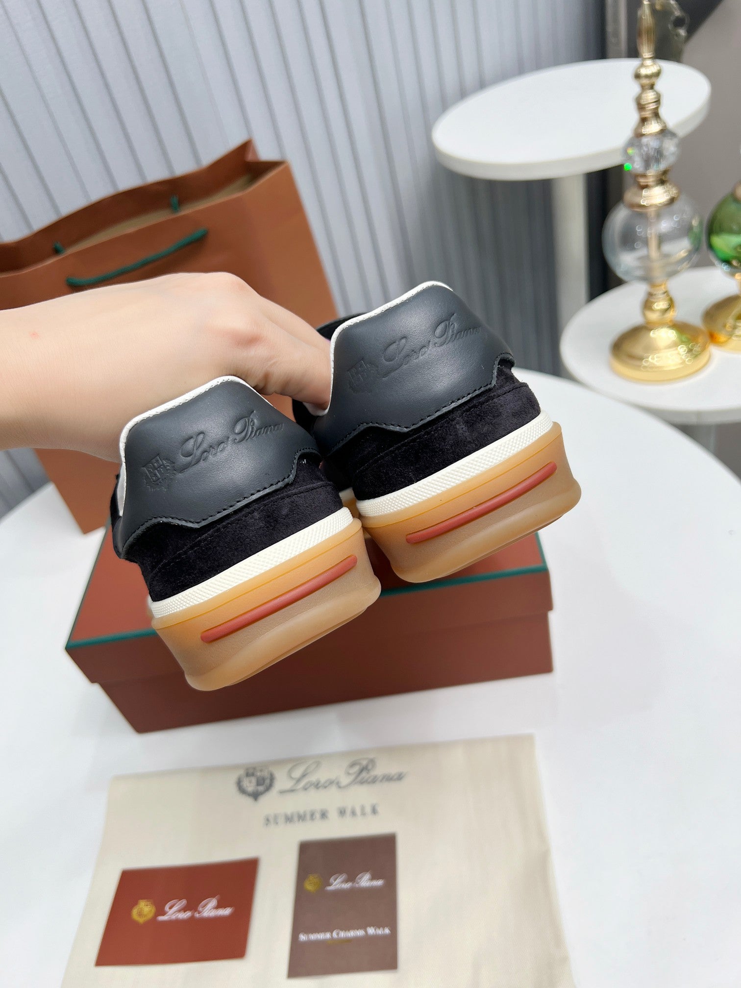 LP TENNIS WALK SNEAKERS CHARCOAL SUEDE、mysite、Cacoeks