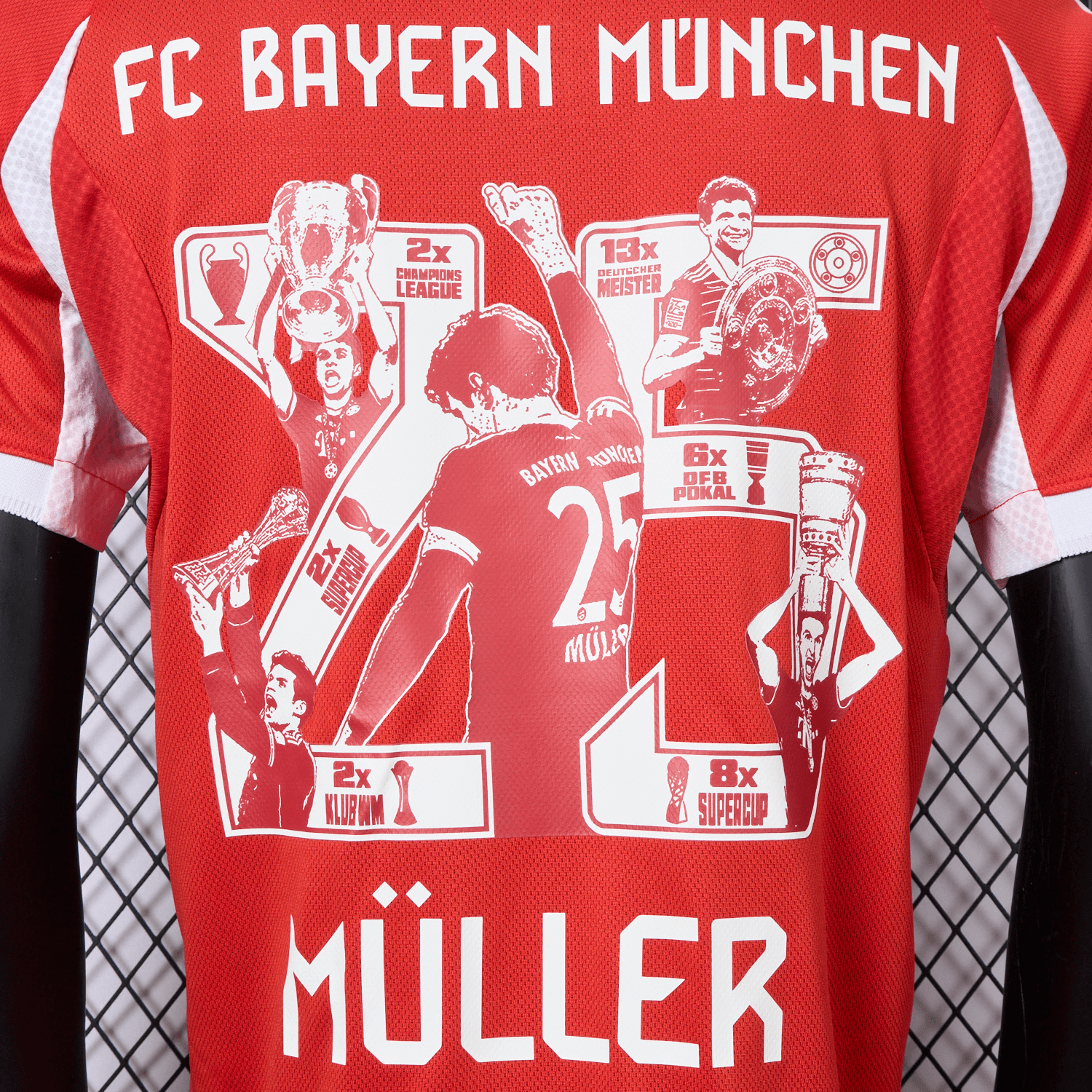 foot-Bayern Munich 25-26 Home Müller Limited Edition Jersey - Player Version