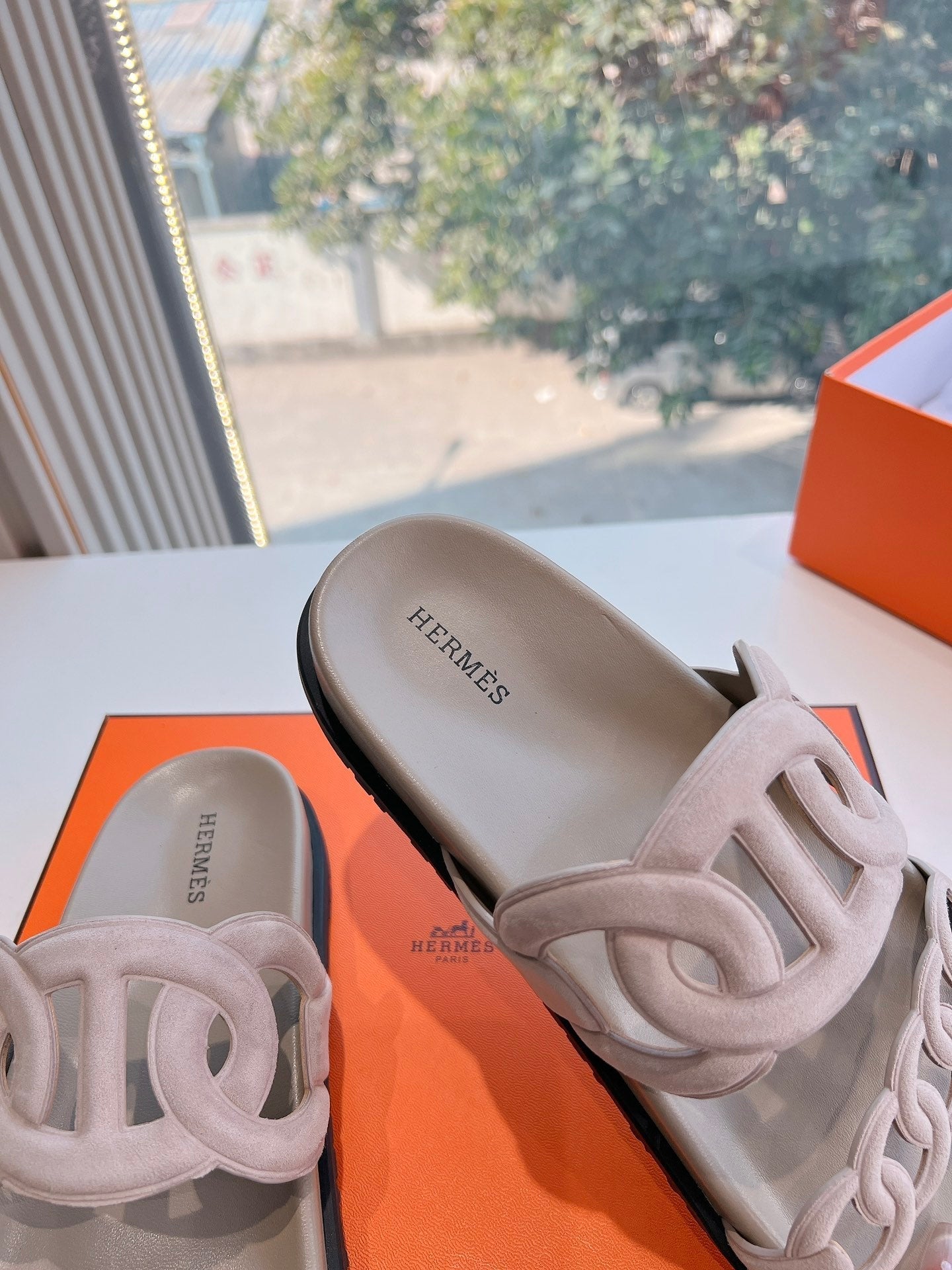 EXTRA SANDAL IN NUDE BEIGE SUEDE、mysite、Cacoeks