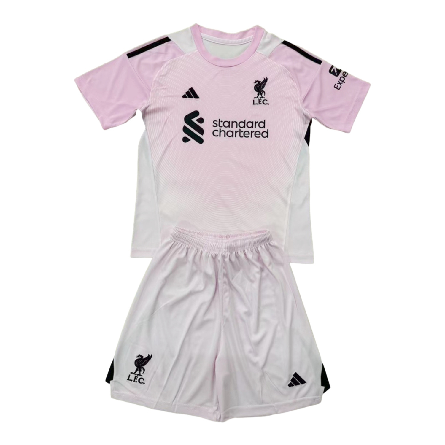 UltraTrikot-Liver.pool 25-26 Light Pink Goalkeeper Men's Adult Jersey Set - Fans Version