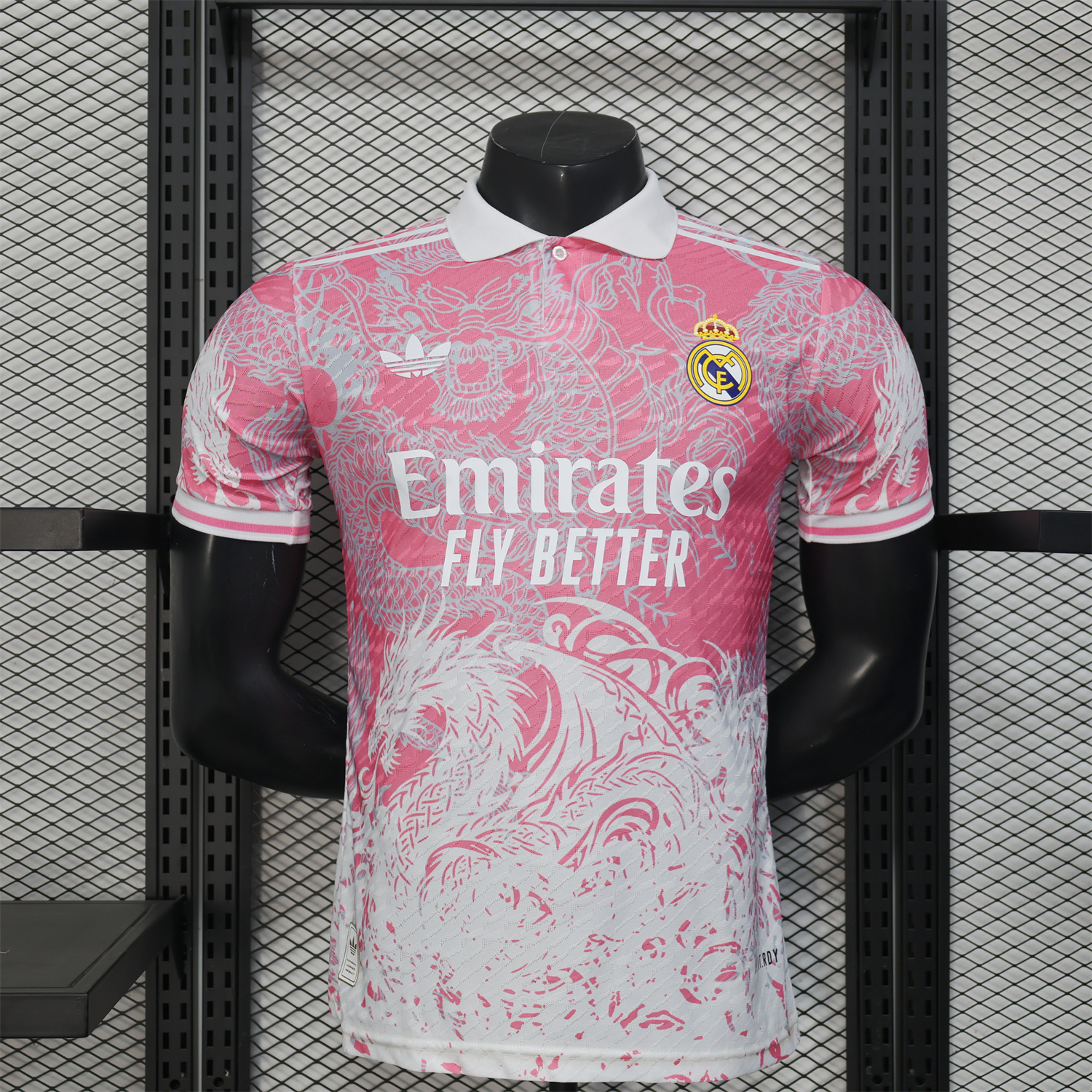 UltraTrikot-Real Madrid 25-26 Pink and White Gradient Chinese and Western Style Dragon Jersey - Player Version