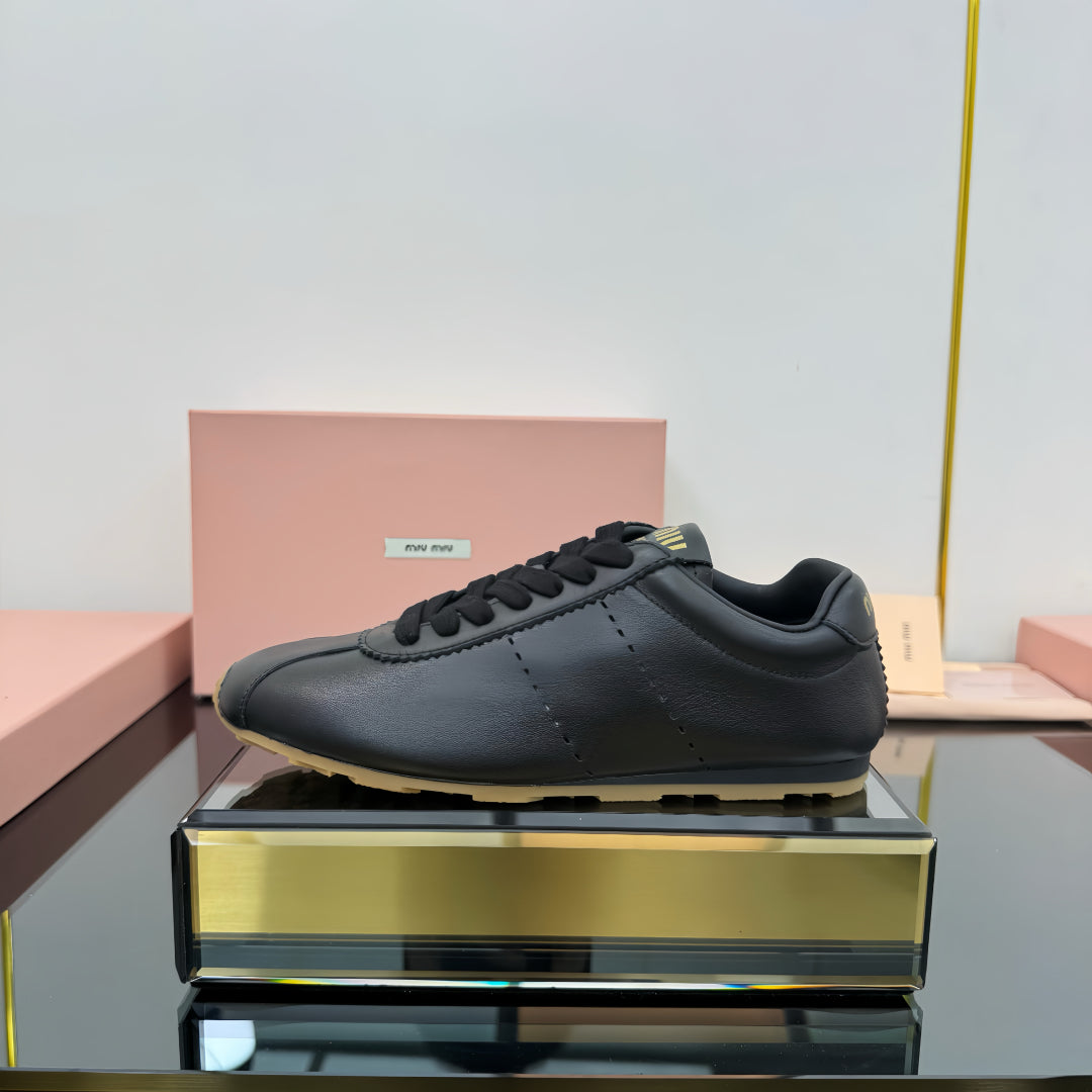 PLUME NAPPA SNEAKERS IN BLACK CALFSKIN、mysite、Cacoeks