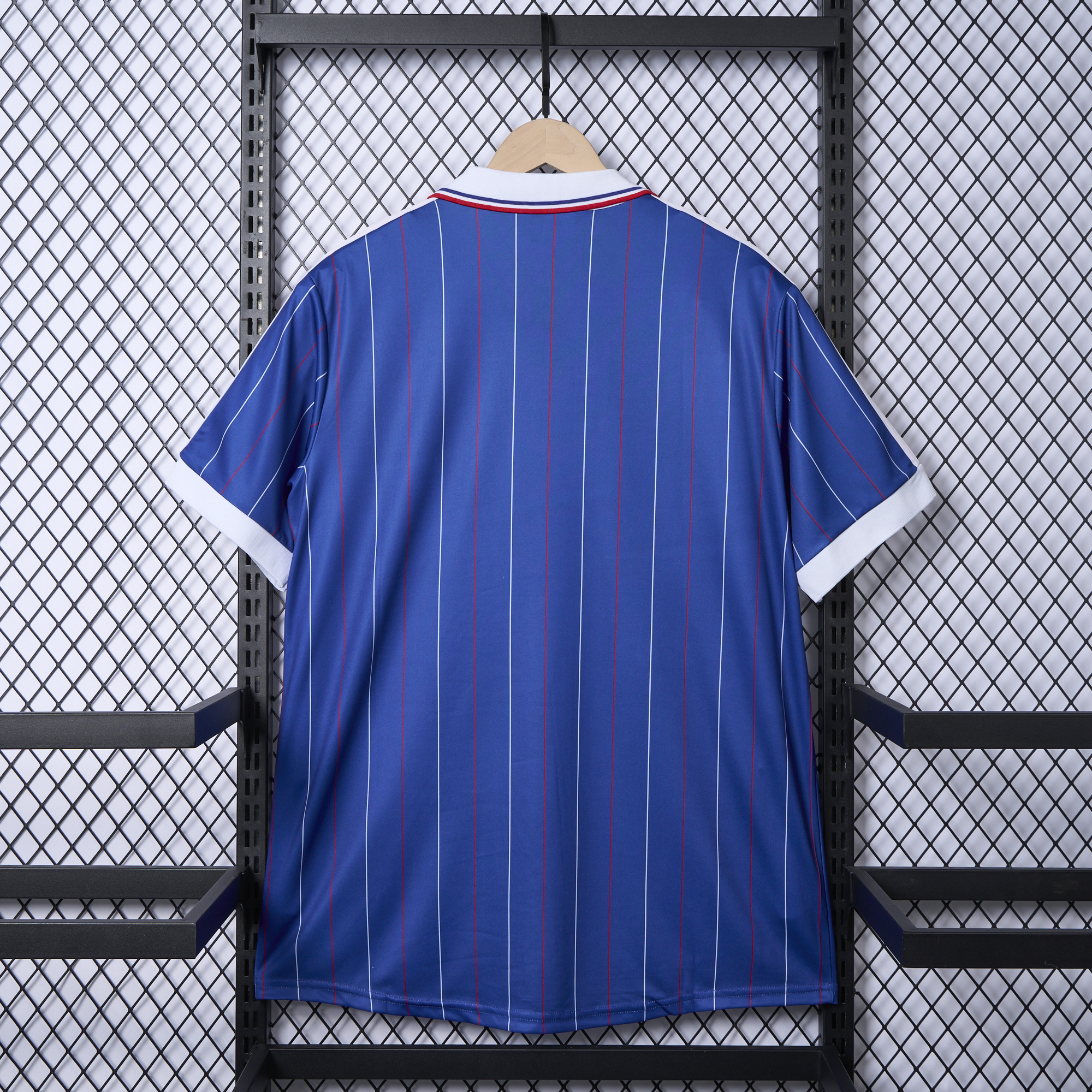 Higojerseys-Retro France 1982 Home Stadium Jersey