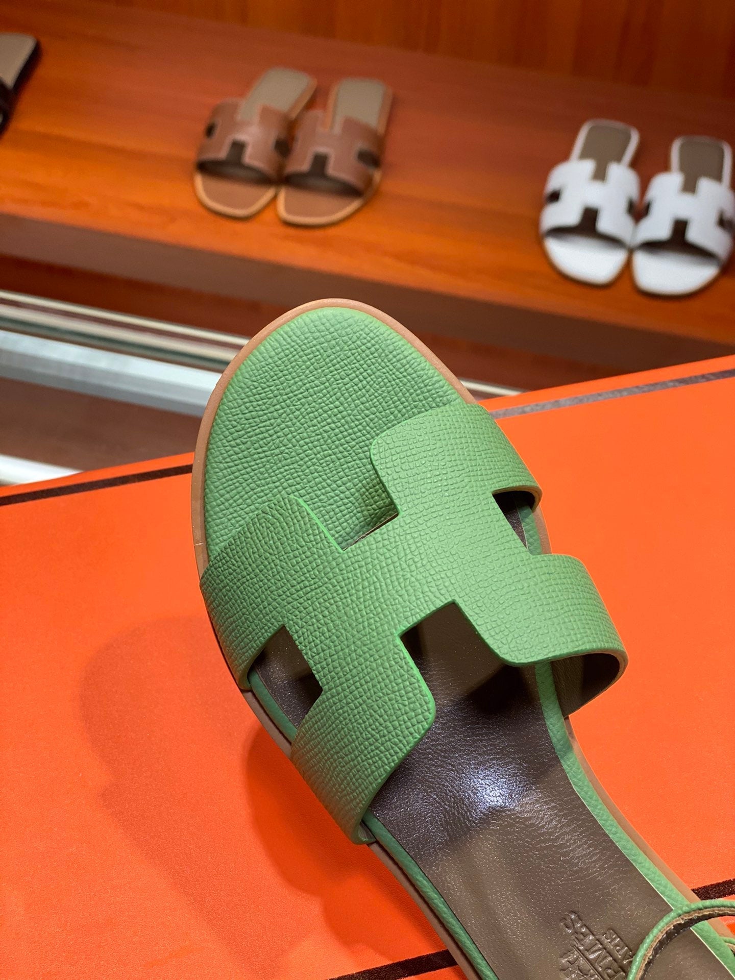 SANTORINI SANDAL COOL GREEN CALFSKIN、mysite、Cacoeks